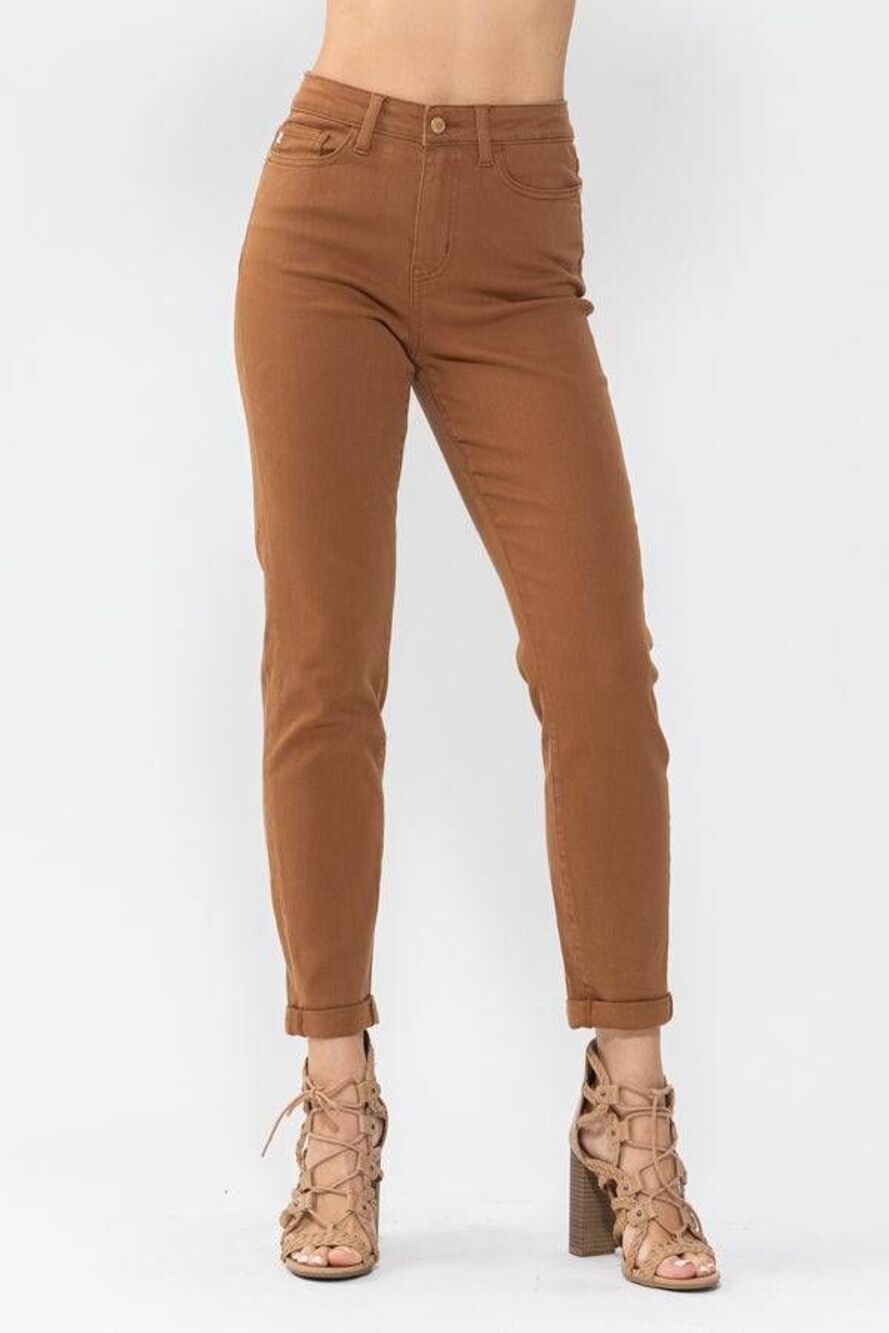 Judy Blue Brown High Rise Slim Fit Skinny Jeans 5/27 Gorpcore Indie Grunge